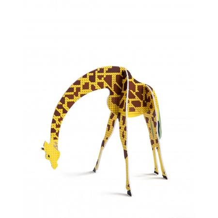 Steckfigur mit Grukarte Giraffe