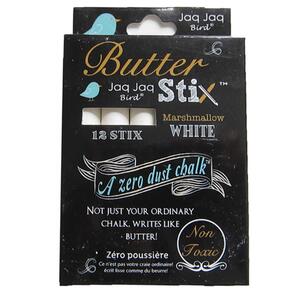 ButterStix Zero-Dust Kreidestifte, wei