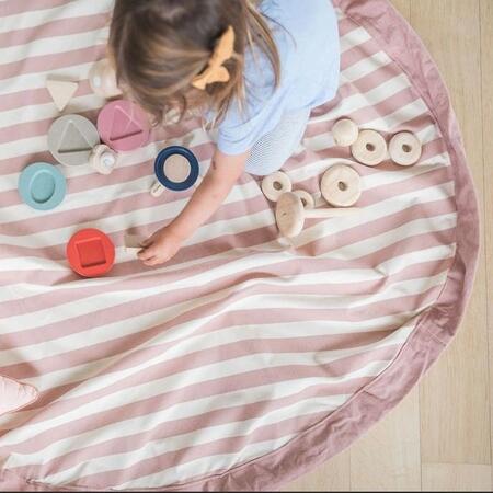 play&go Spielzeugsack Pink Stripes