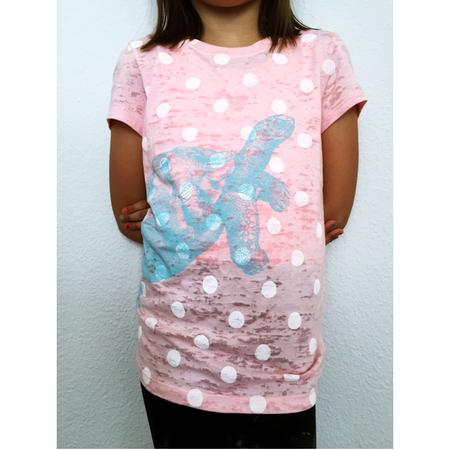 T-Shirt Lucky Fish, Schildkrte rosa
