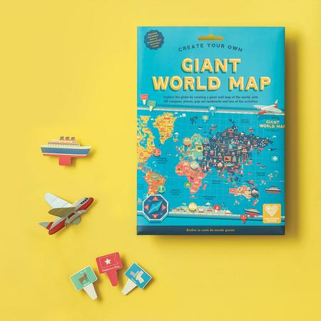 Spielset / Bastelset Große Weltkarte