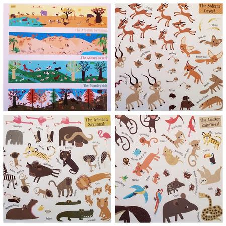 Stickerbuch All around the World - Animals