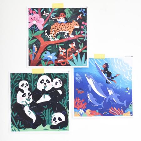 Stickerpuzzle Wild Animals