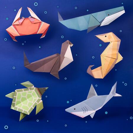 Origami-Bastelset Ozean
