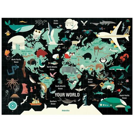 Puzzle Weltkarte - 1000 Teile