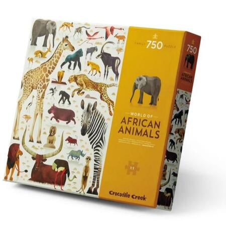 Puzzle Welt der afrikanischen Tiere - 750 Teile