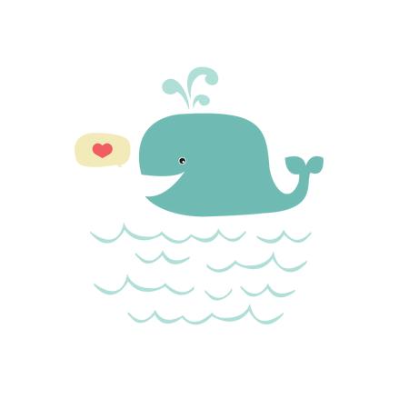 Tattoo-Set Whale Love