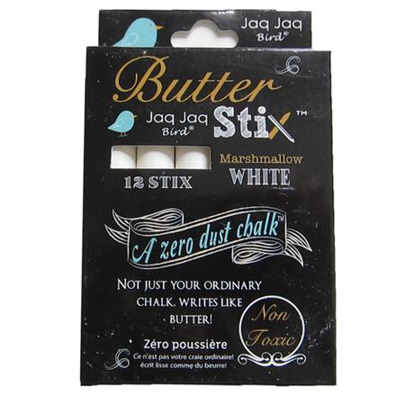 ButterStix Zero-Dust Kreidestifte, weiß